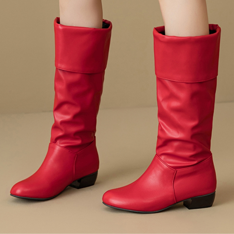 الانزلاق على حذاء برقبة للركبة - مراجعة Waterproof Winter Boot وسعره