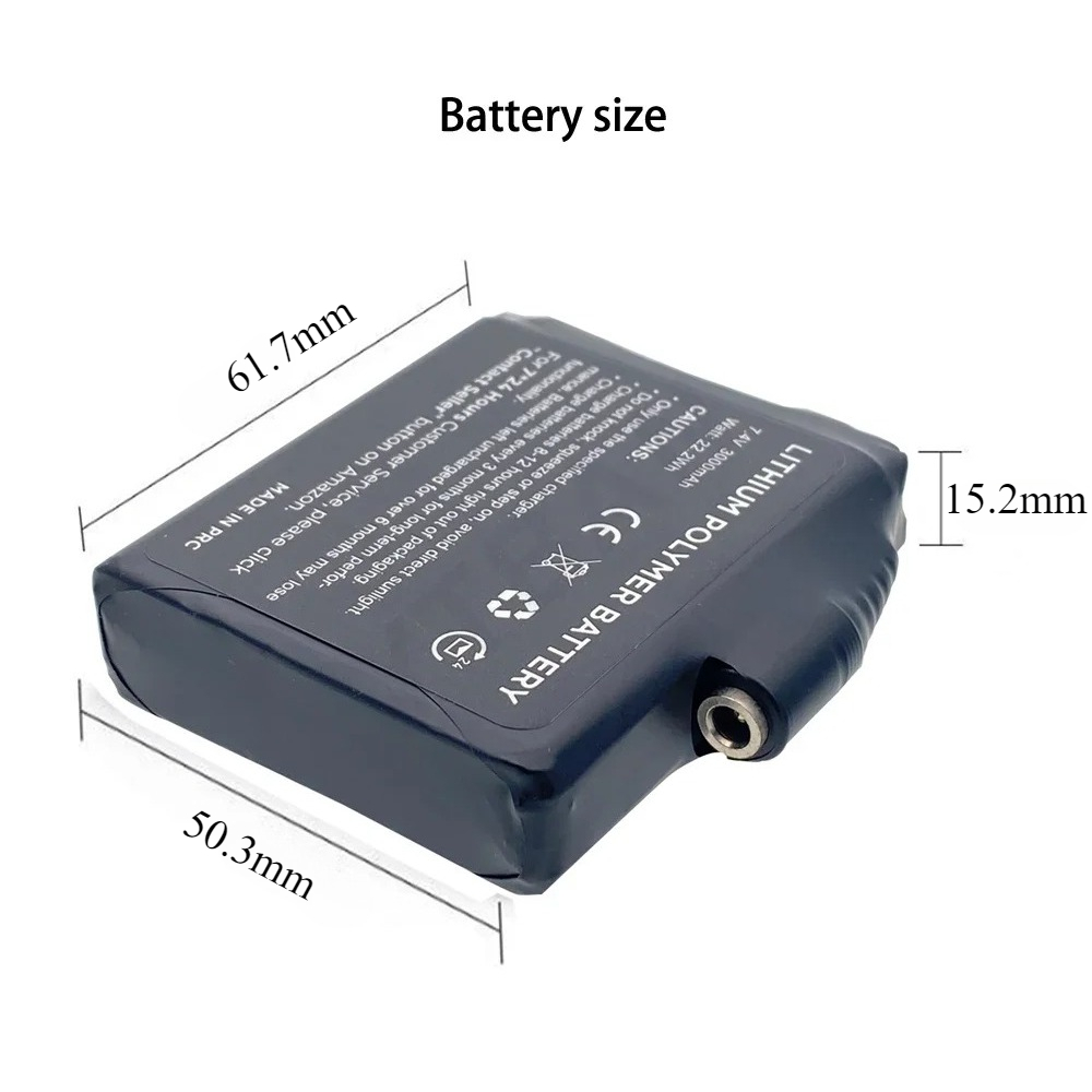 بطارية قفازات 7.4 فولت 3000 مل - مراجعة Heated Vest Battery وسعره