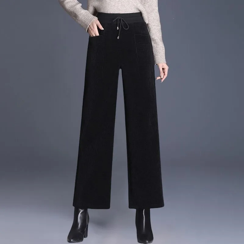 الخريف الشتاء سروال قصير واسعة - مراجعة Corduroy Pant Warm وسعره