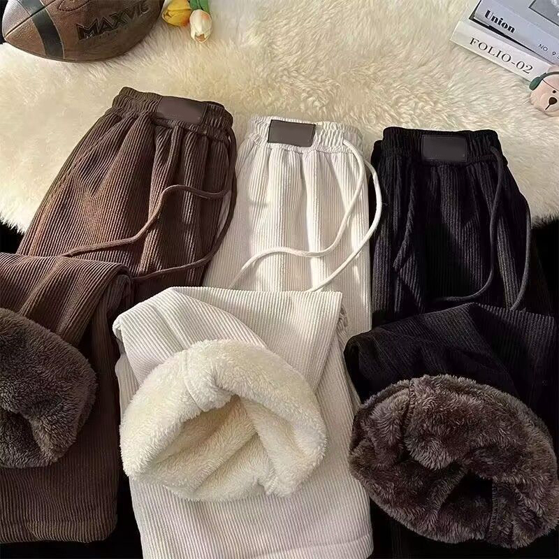 سروال قصير واسع الساق للنساء ش - مراجعة Corduroy Pant Warm وسعره