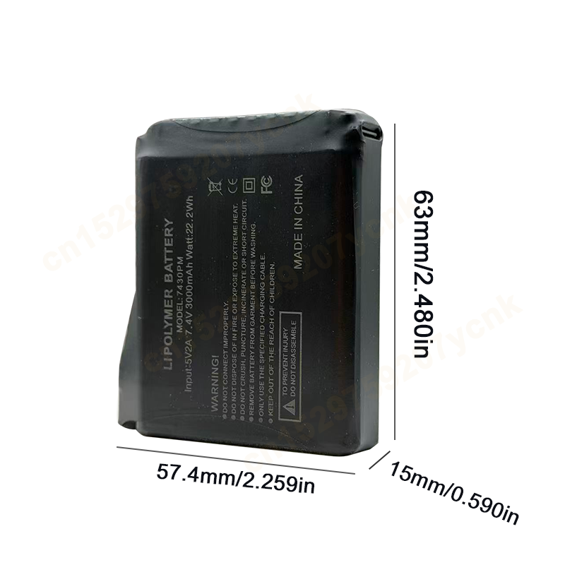 7.4 فولت 3000 مللي أمبير بطاري - مراجعة Heated Vest Battery وسعره